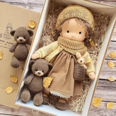 Handmade Waldorf Cotton Plush Doll