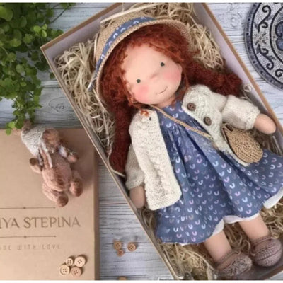 Handmade Waldorf Cotton Plush Doll