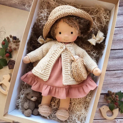Handmade Waldorf Cotton Plush Doll