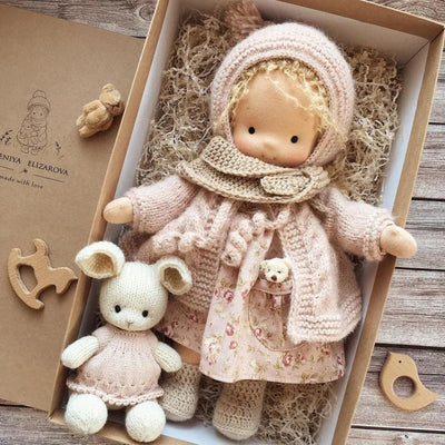 Handmade Waldorf Cotton Plush Doll