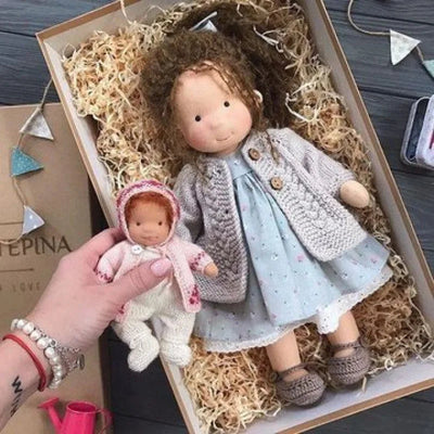 Handmade Waldorf Cotton Plush Doll