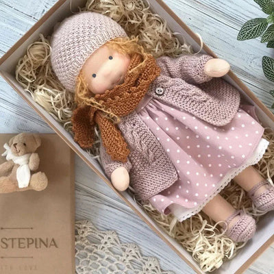 Handmade Waldorf Cotton Plush Doll