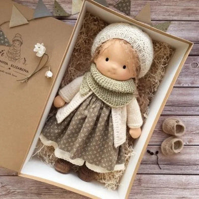 Handmade Waldorf Cotton Plush Doll