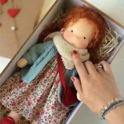 Handmade Waldorf Cotton Plush Doll