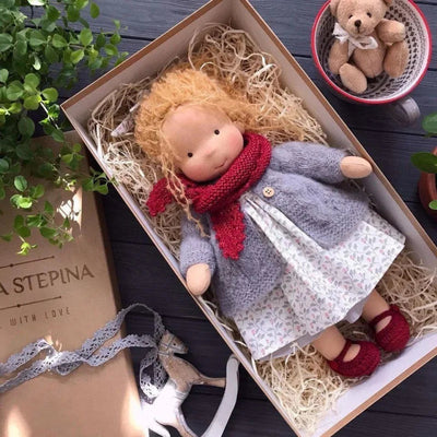 Handmade Waldorf Cotton Plush Doll