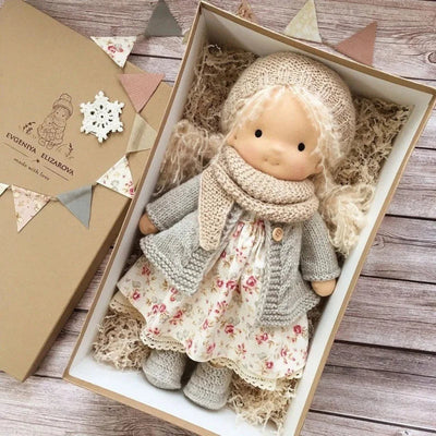 Handmade Waldorf Cotton Plush Doll