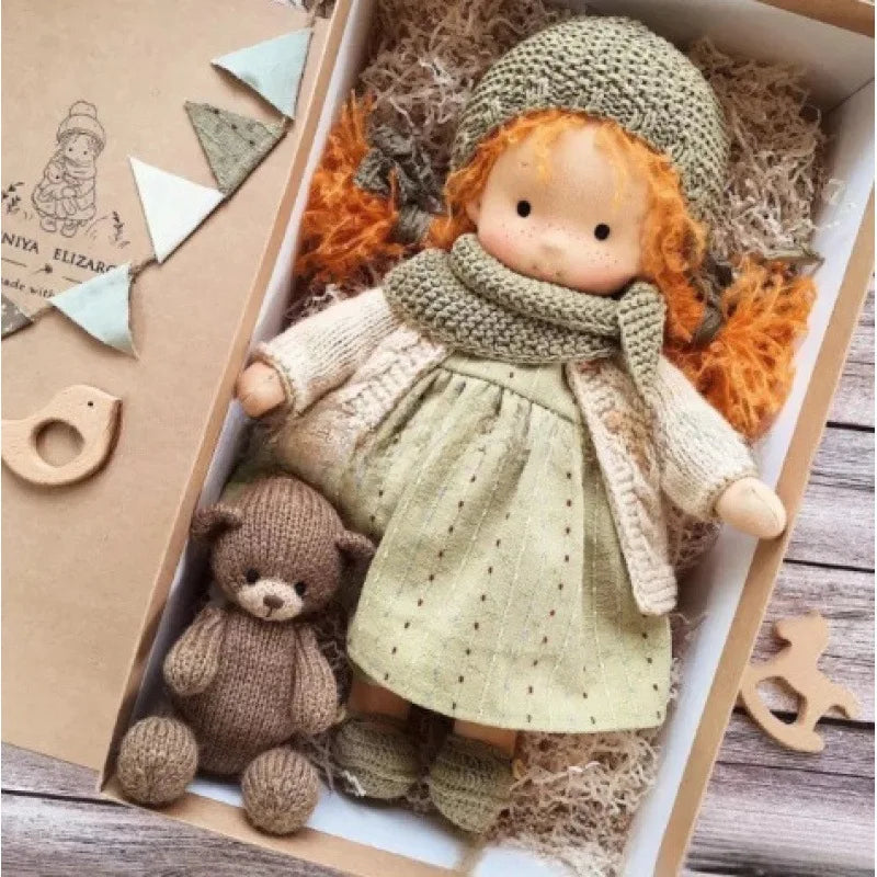 Handmade Waldorf Cotton Plush Doll