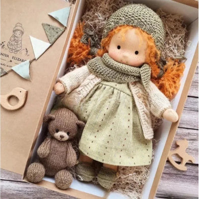 Handmade Waldorf Cotton Plush Doll