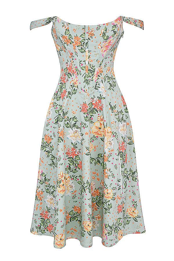 Floral Corset Summer Dress Women
