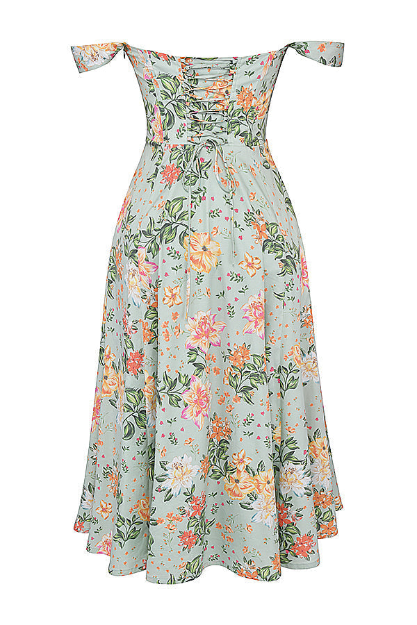 Floral Corset Summer Dress Women