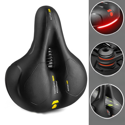 Ergonomic bicycle saddle comfort and posture