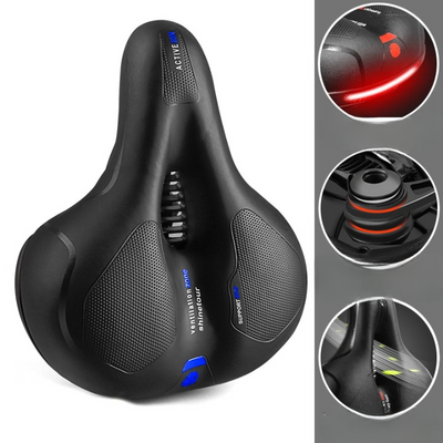 Ergonomic bicycle saddle comfort and posture