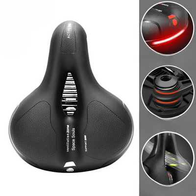 Ergonomic bicycle saddle comfort and posture
