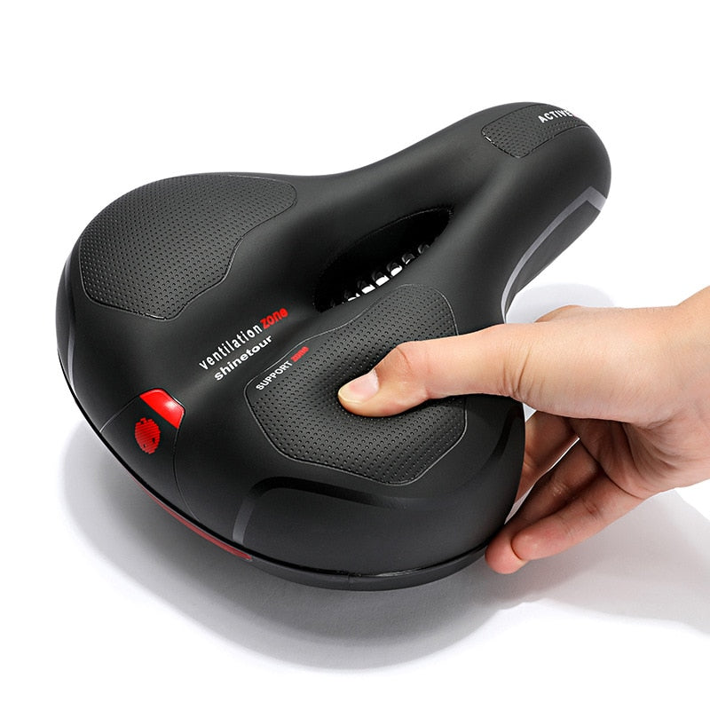 Ergonomic bicycle saddle comfort and posture