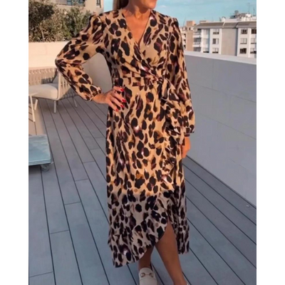 Leopard Print Women's Summer Dress