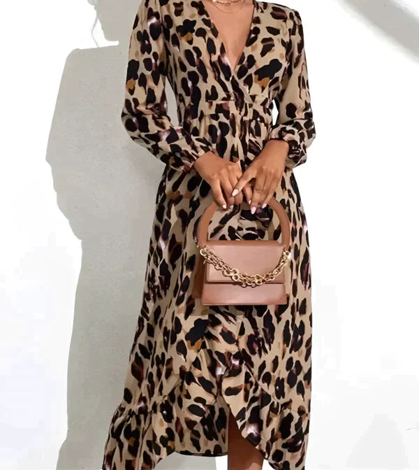 Leopard Print Women's Summer Dress