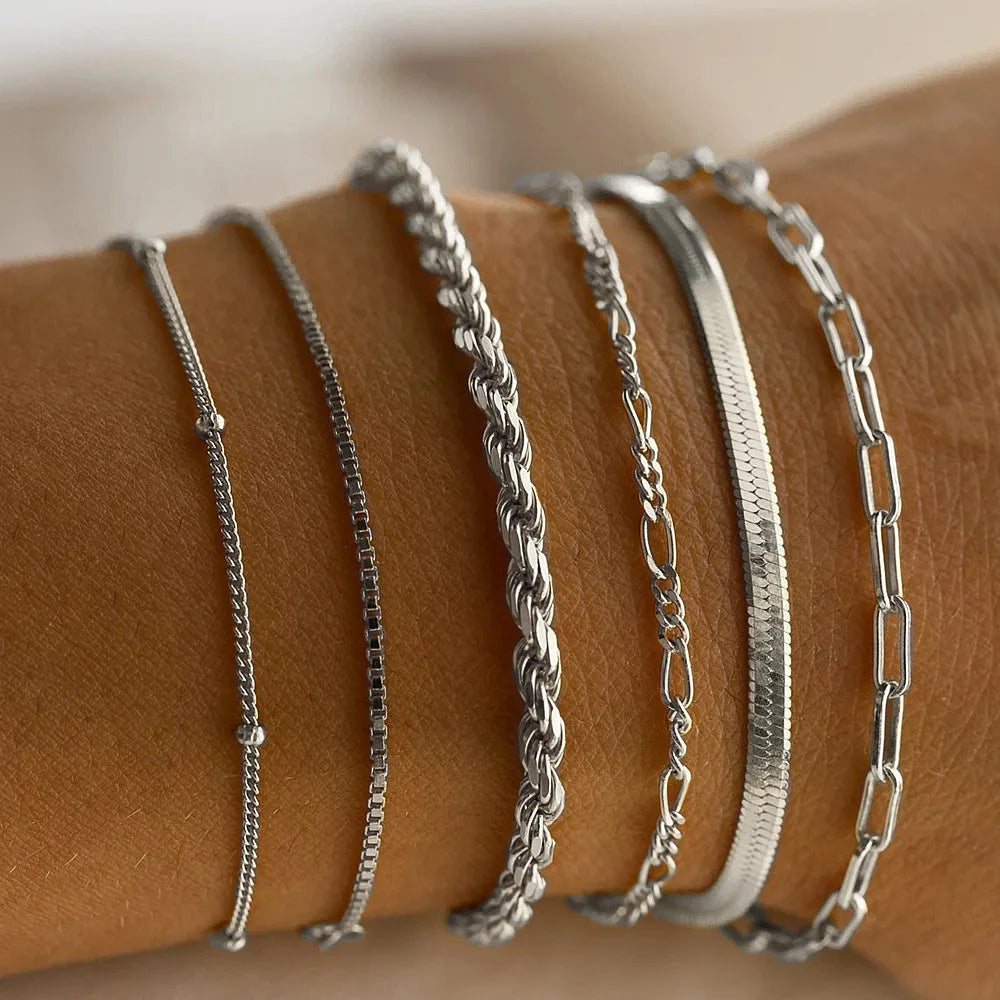 Stylish Bracelets Set of 6