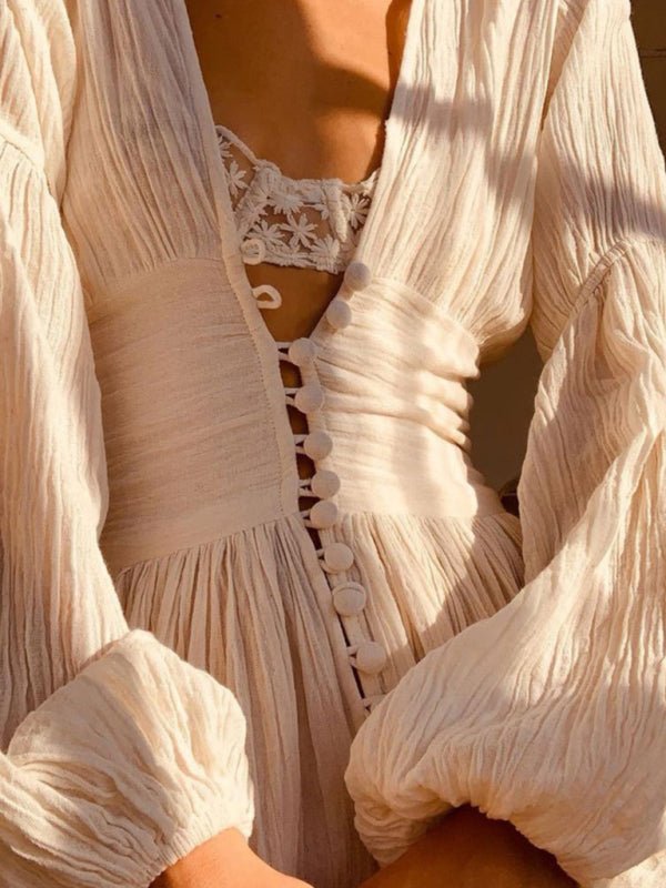 Long Sleeve Summer Maxi Dress Women