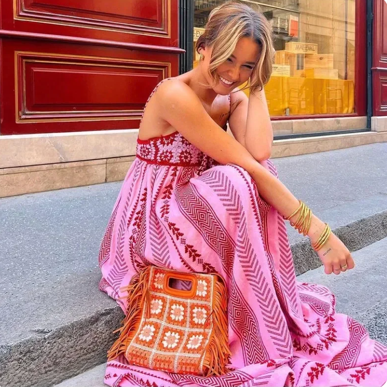 Boho Summer Maxi Dress Women