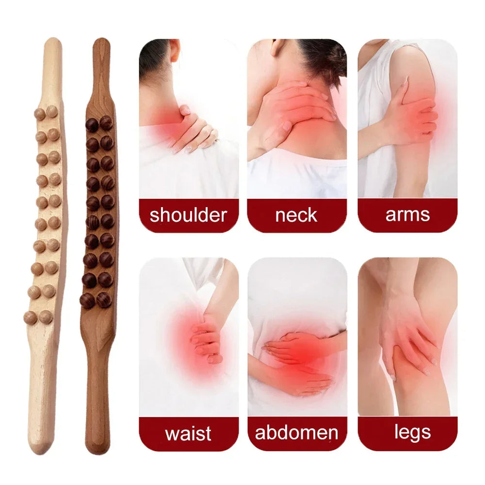 Wooden Manual Body Massager
