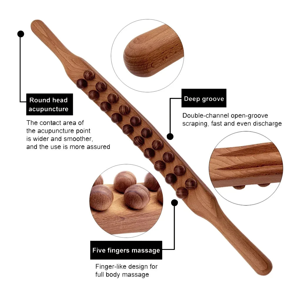 Wooden Manual Body Massager