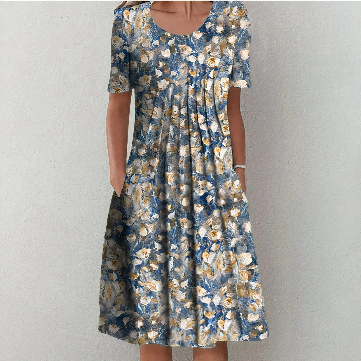 Floral Cotton Women's Midi Dress