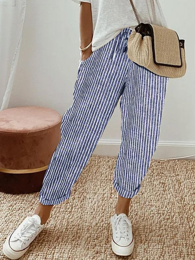 Lightweight Leisure Fit Linen Trousers