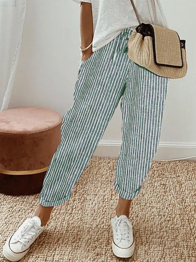 Lightweight Leisure Fit Linen Trousers