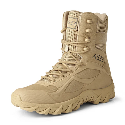 Durable, waterproof tactical boots for hiking, climbing and outdoor work.