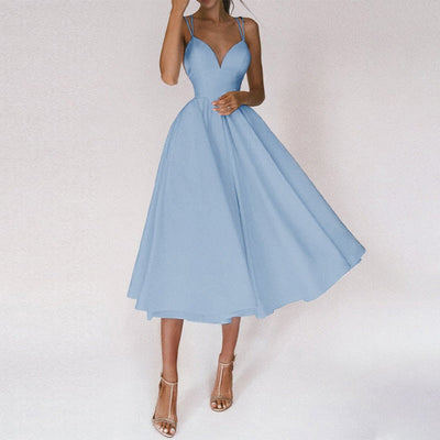 Classic V-neck Women's Formal Dress