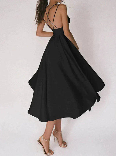Classic V-neck Women's Formal Dress