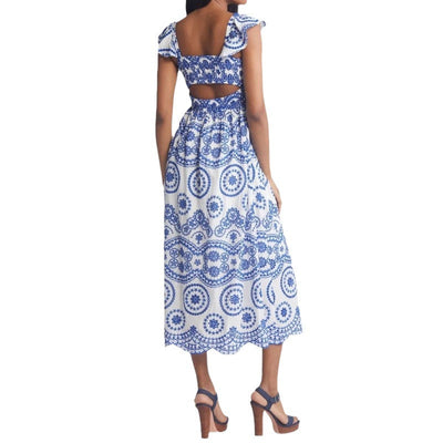 Ruffle Sleeves Summer Maxi Dress Women