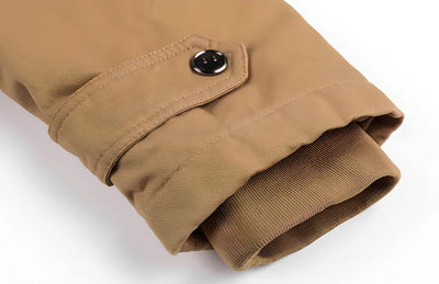 Waterproof tactical outdoor jacket for men with a breathable and durable design for outdoor activities.