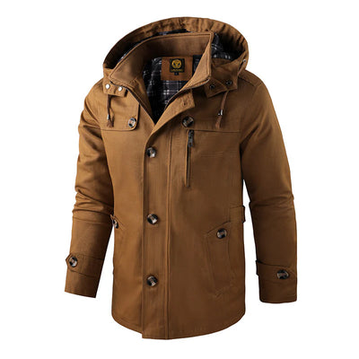 Aussietactix men's insulated jacket for cold weather, water and wind repellent.