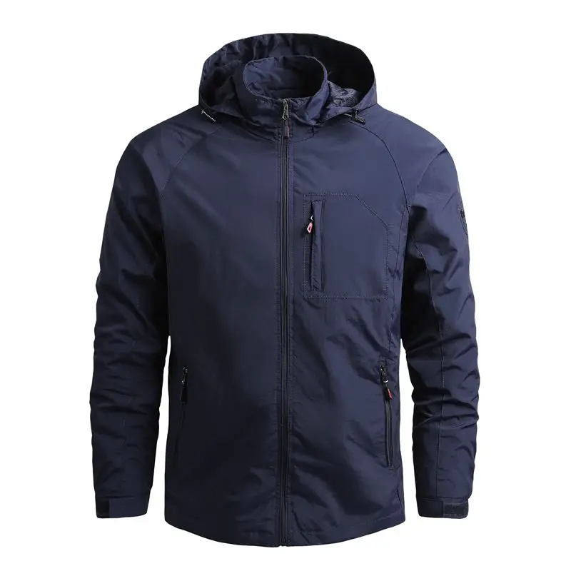 Aussietactix Men's Outdoor Water Resistant Wind Jacket, breathable and windproof for outdoor adventures.