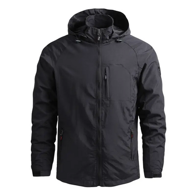 Aussietactix Men's Outdoor Water Resistant Wind Jacket, breathable and windproof for outdoor adventures.