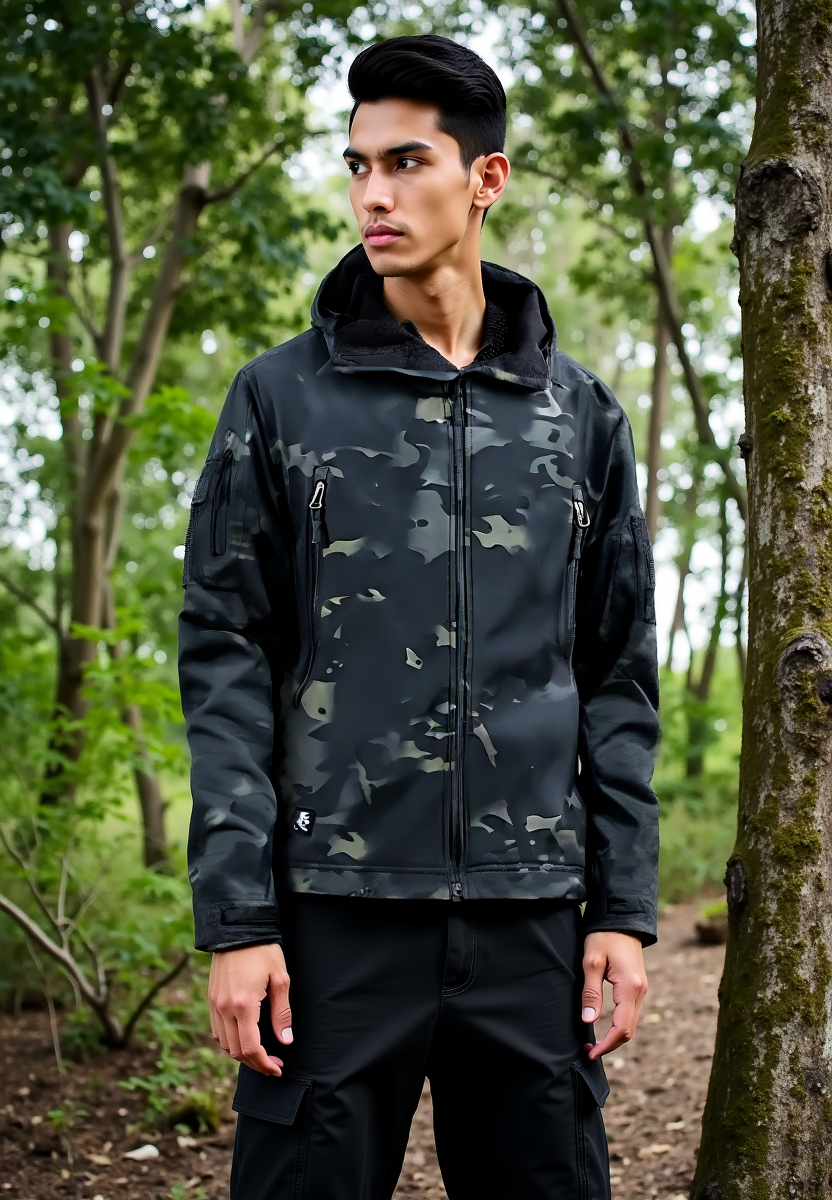 Aussietactix Waterproof Winter Jacket in Camouflage - Durable, windproof and ideal for hunting and outdoor activities.