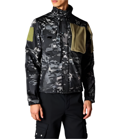 Aussietactix Men's Tactical Soft Shell Jacket - Water-repellent hunting jacket for winter outdoor activities.