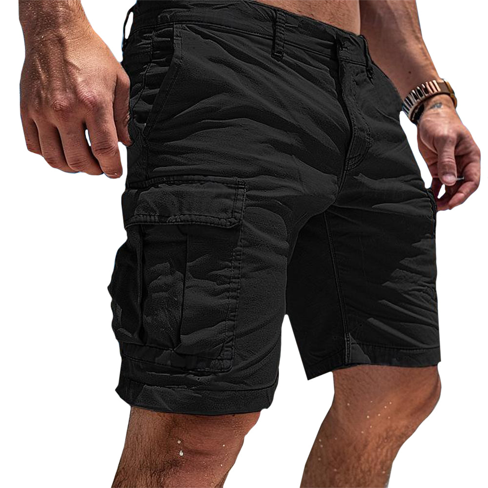 Lightweight Cargo Shorts with Multiple Pockets