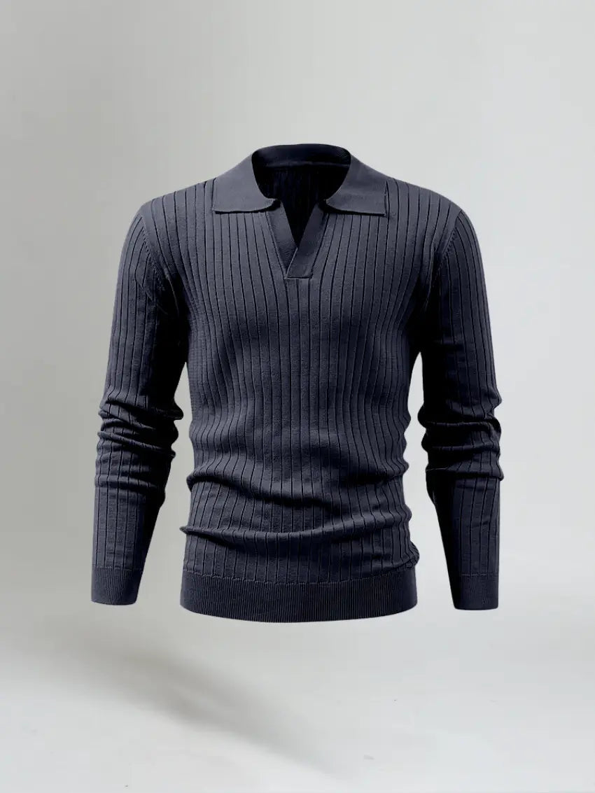 Cotton Long Sleeve Polo