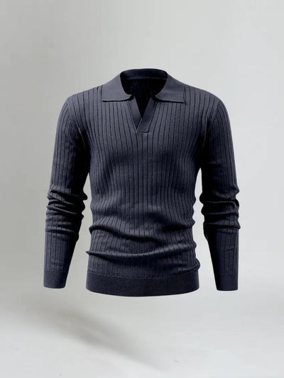 Cotton Long Sleeve Polo
