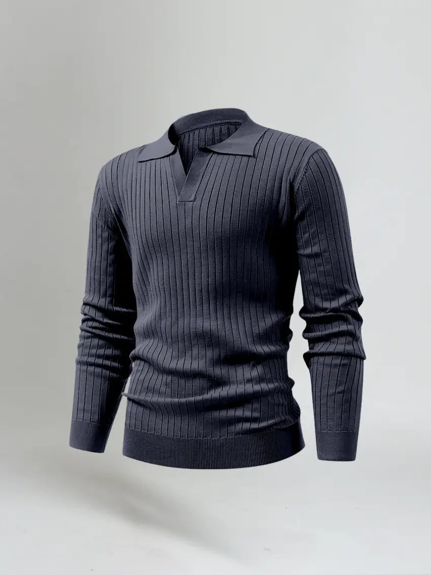 Cotton Long Sleeve Polo
