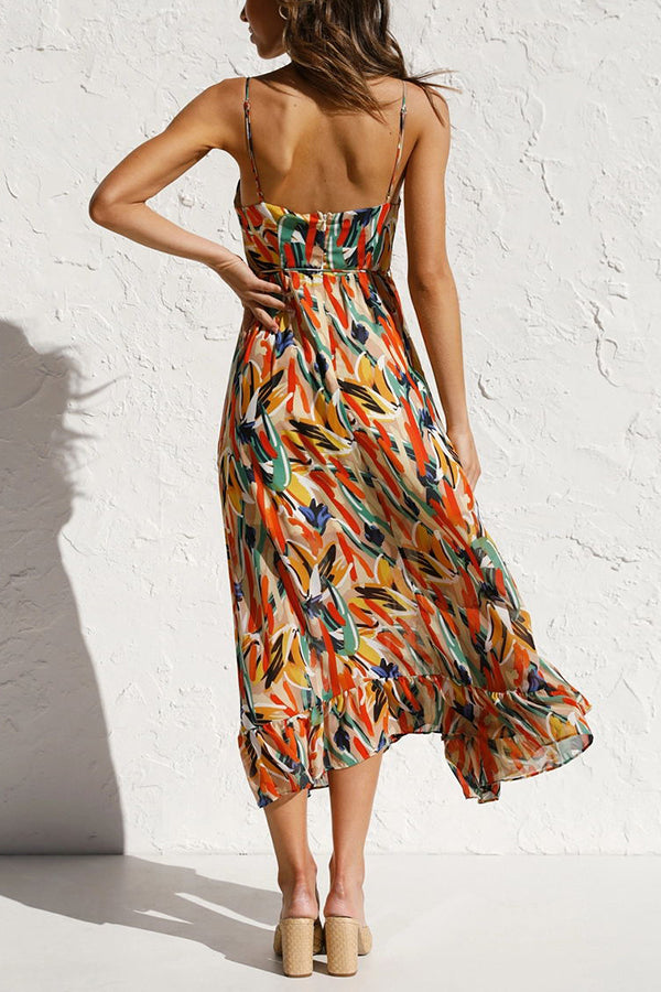 Printed Cami Summer Maxi Dress Women