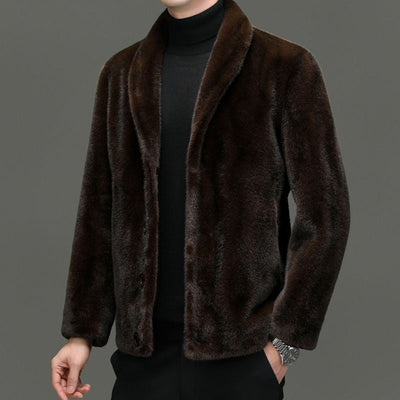 Winter Faux Fur Jacket Men