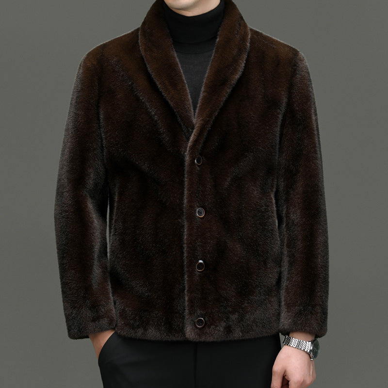 Winter Faux Fur Jacket Men