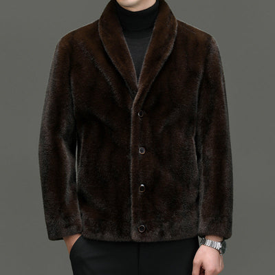 Winter Faux Fur Jacket Men