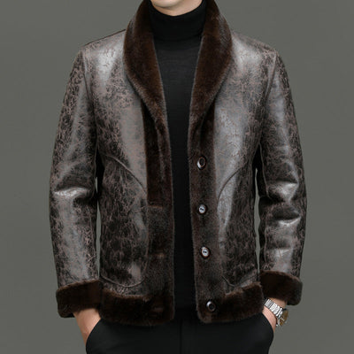 Winter Faux Fur Jacket Men