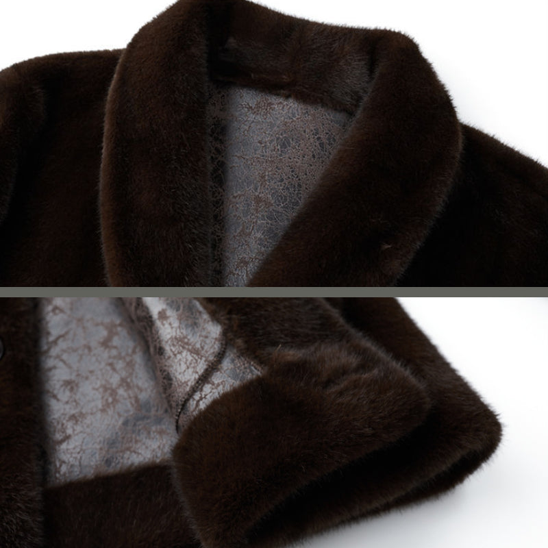 Winter Faux Fur Jacket Men