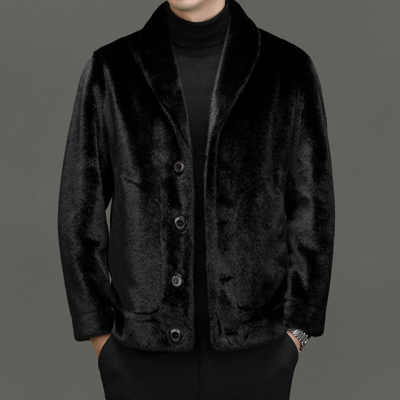 Winter Faux Fur Jacket Men