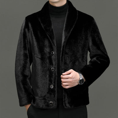 Winter Faux Fur Jacket Men